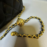 CH Quilted Mini Leather Flap Bag 22cm - Saadstore