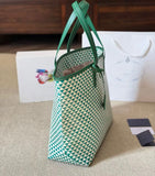 PRDA Logo Leather Tote Bag - Saadstore