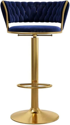 Luxury Pre - modern Simple Armrest Bar Chair - Saadstore