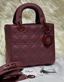 CD Lady Dior Bag In Matte Leather - Saadstore