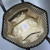 PRDA Logo Leather Tote Bag - Saadstore