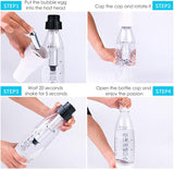 Portable Soda Maker with Handle | DIY Bubble Soda Cream Dispenser | Home Carbonated Drink Maker (Includes Extra 10 Capsules) - Saadstore