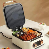 10 in 1 Electric Grill with Cooking Pot, Multifunctional Cooker - Saadstore