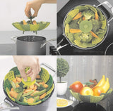 Lotus Plus Folding Steamer Basket - Saadstore