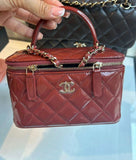 CH Vanity Bag In Shiny Leather - Saadstore
