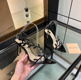 Flavia 105 Sandals In Metallic Leather By Gianvito Rossi - Saadstore