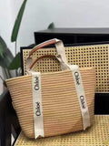 𝐂𝐇𝐋 Large Woody Beach Basket Bag - Saadstore