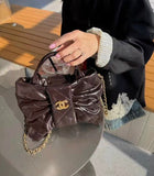 CH Medium Leather Bow Bag - Saadstore