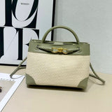 Bottega Veneta Andiamo Tote Bag In Rafiia & Leather - Saadstore