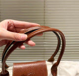 Longchamp Large Tote Bag In Canvas Leather - Saadstore