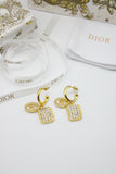 CD Crystal Earrings - Saadstore