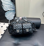 CH Ligne Cambon Reporter Quilted Leather Bag - Saadstore