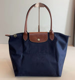 Longchamp Large Tote Bag In Canvas Leather - Saadstore