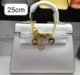 H Sellier Bag in Epsom Leather With Gold Hardware 25cm - Saadstore