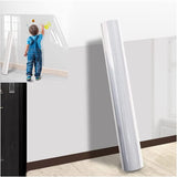 Wall Protective Film, Removable Clear Wall Protector,Anti - Scratch, Oil Proof Waterproof Clear Wall Protector Sticker - Easy to Clean - Saadstore