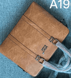 Matte Leather Laptop Bag By Montblanc - Saadstore