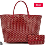 𝐆 Coated Canvas Tote bag - Saadstore