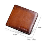 Men's RFID Genuine Leather Durable Vintage Wallet - Saadstore