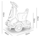 Children's rotating electric motorcycle - Saadstore