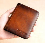 Genuine Leather Male Purse Card Holder Wallet Men - Saadstore