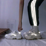 Ladies' Shiny Daddy Shoes - Saadstore