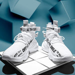 Elastic Slogan fashion Shoes - Saadstore