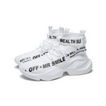 Elastic Slogan fashion Shoes - Saadstore