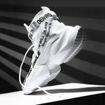 Elastic Slogan fashion Shoes - Saadstore