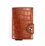 Aluminum Alloy Leather Cards holder - Saadstore