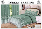 Turkish Bedding Duvet Cover Set with curtain | Turkish Bedsheet - Saadstore