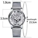 Watch men's Fashion Business Skeleton Watch - Saadstore