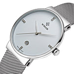 Men's Stainless Steel Mesh Belt Watch - Saadstore