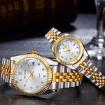 High-end couple gold watch - Saadstore