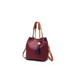 2Pcs Groovy Colorblock Soft Casual Bag - Saadstore