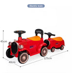 Children's electric train four wheeled Baby Super large toy - Saadstore