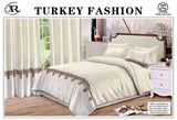 Turkish Bedding Duvet Cover Set with curtain | Turkish Bedsheet - Saadstore