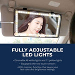 Car Visor Vanity Mirror with Led Lights - Saadstore