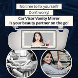 Car Visor Vanity Mirror with Led Lights