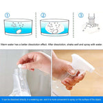 Deep Cleaning In Bathrooms And Kitchens Tablets with spray bottle
