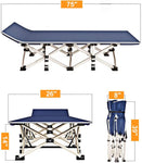 Folding bed for outdoor camping & picnic (Grey)