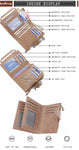 Men's Leather Wallet with Coins Pocket