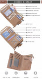 Men's Leather Wallet with Coins Pocket