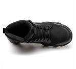 Kiyard- Steel Toe Safety Shoes Black style-01 - Saadstore