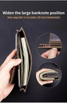 BULLCAPTAIN Men's Wallet Zipper Wallet - Saadstore