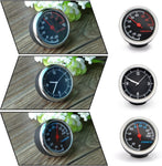 Mini Stick On Clock Hygrometer Clock & Thermometer for Car Dashboard