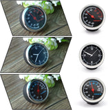 Mini Stick On Clock Hygrometer Clock & Thermometer for Car Dashboard - Saadstore