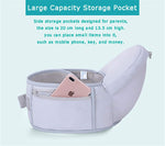 Baby Carrier With Hip Seat (Gray) - Saadstore