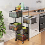 Thickened Metal Kitchen Vegetable Storage Basket