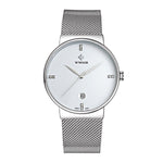 Men's Stainless Steel Mesh Belt Watch - Saadstore
