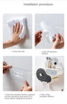 Wall Mount Toilet Roll Paper  Organizer - Saadstore